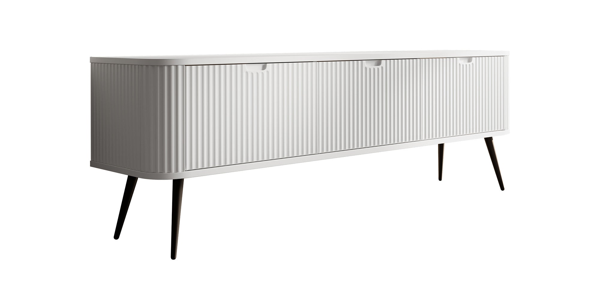 Zakari - TV-Meubel met 3 deuren - Wit - 168 cm