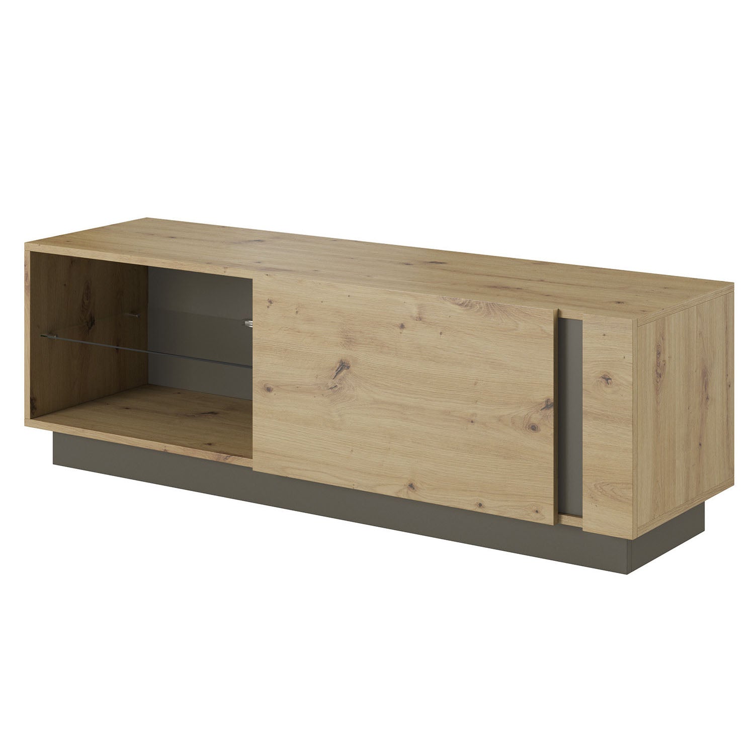 Ashley - TV-Meubel - Eiken/grijs - 138 cm