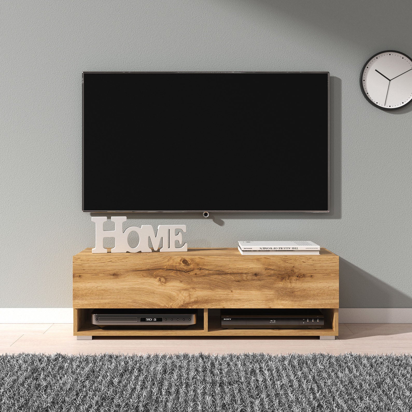 Asino - TV-Meubel  - Eiken - 100 cm