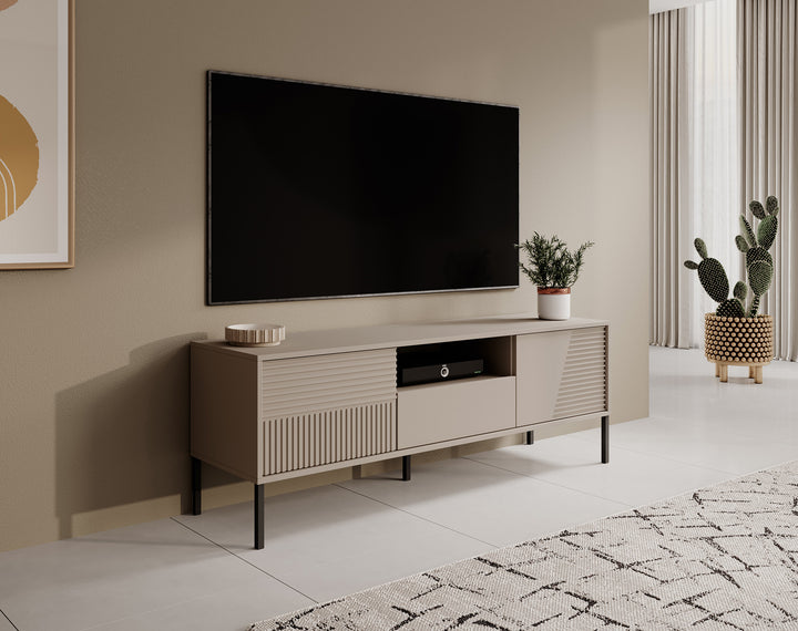 Davey - TV-Meubel met 2 deuren - Beige - 155 cm