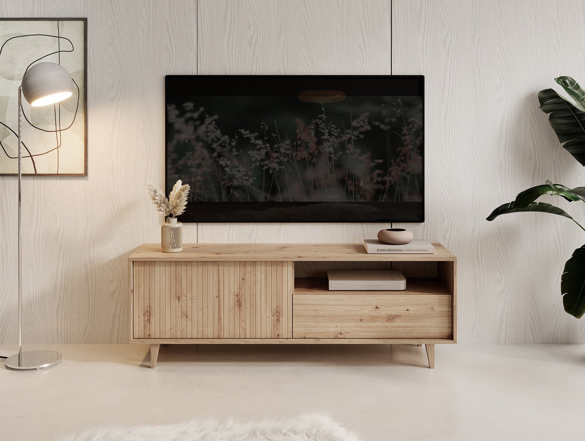 Fuzeta - TV-Meubel - Eiken - 152 cm