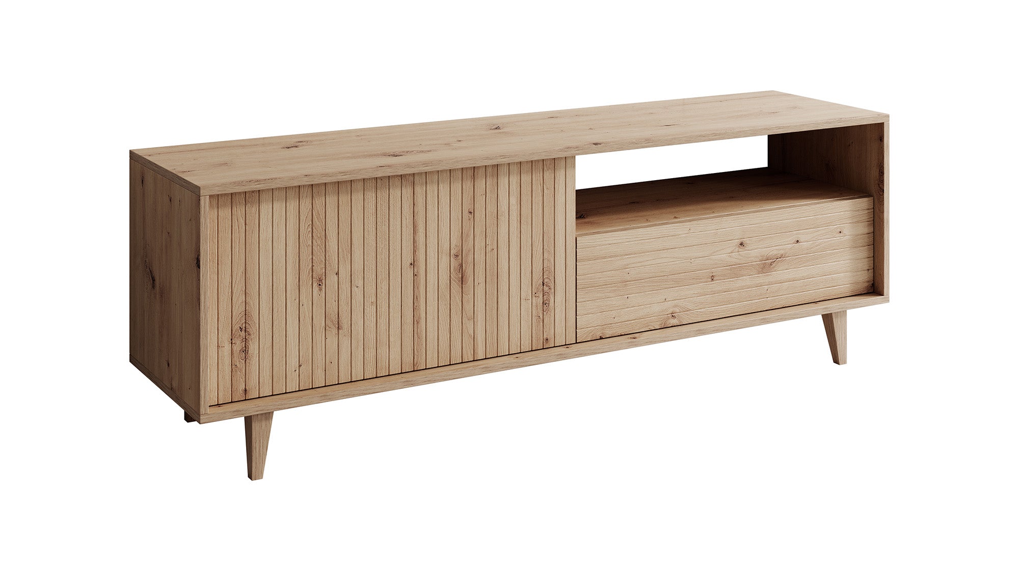 Fuzeta - TV-Meubel - Eiken - 152 cm