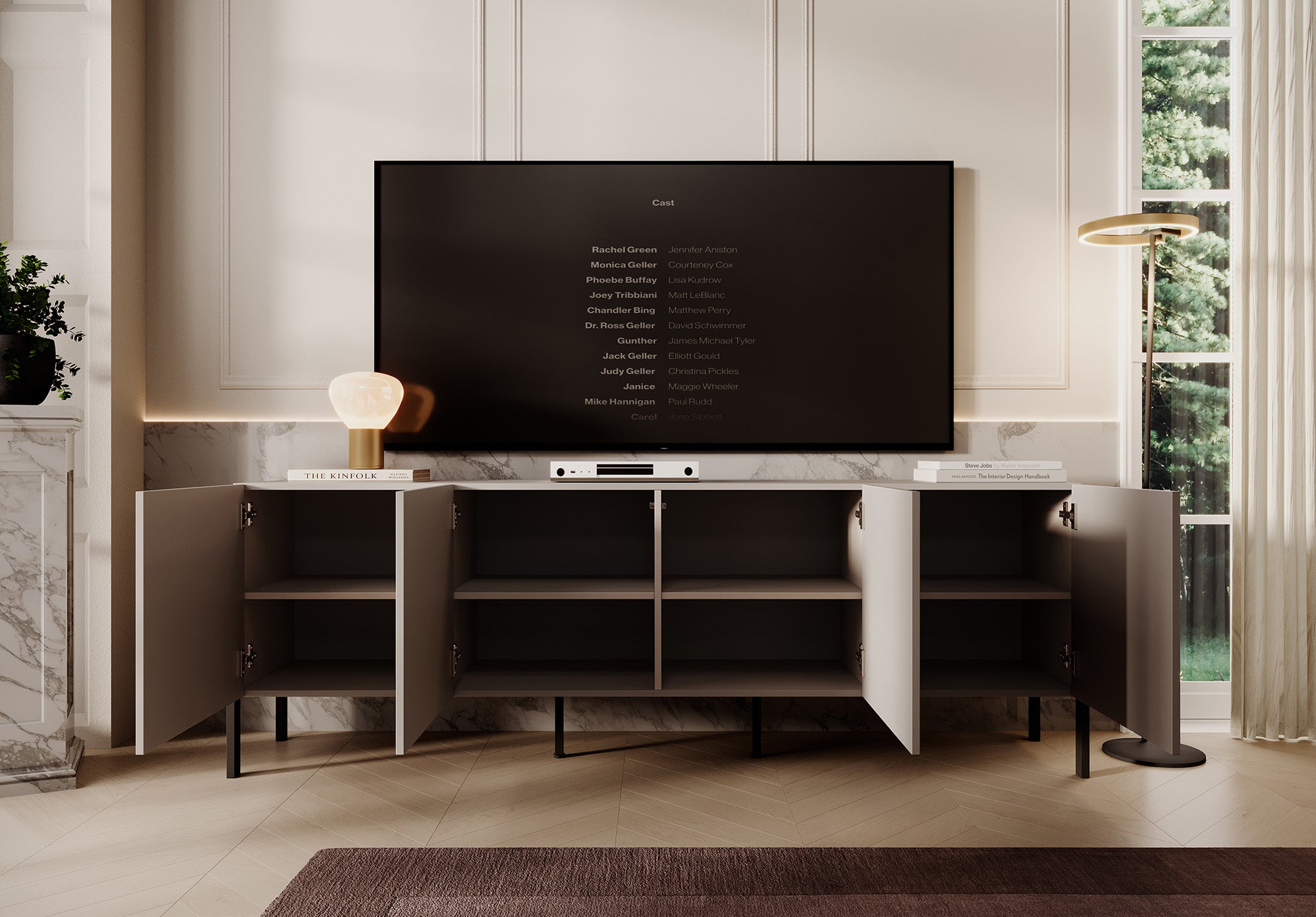 Jordy - TV-Meubel - Beige  - 204 cm
