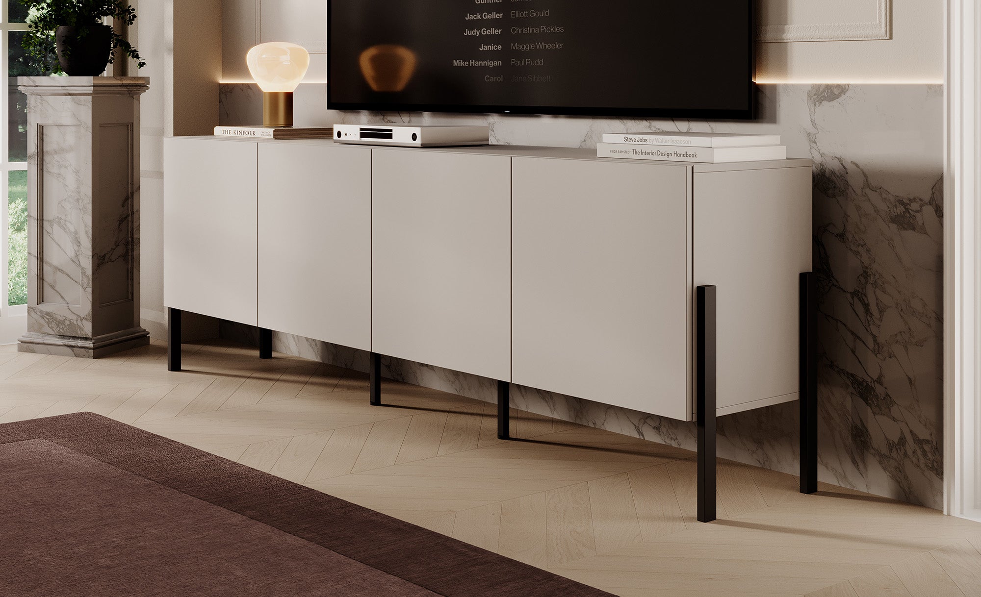 Jordy - TV-Meubel - Beige  - 204 cm
