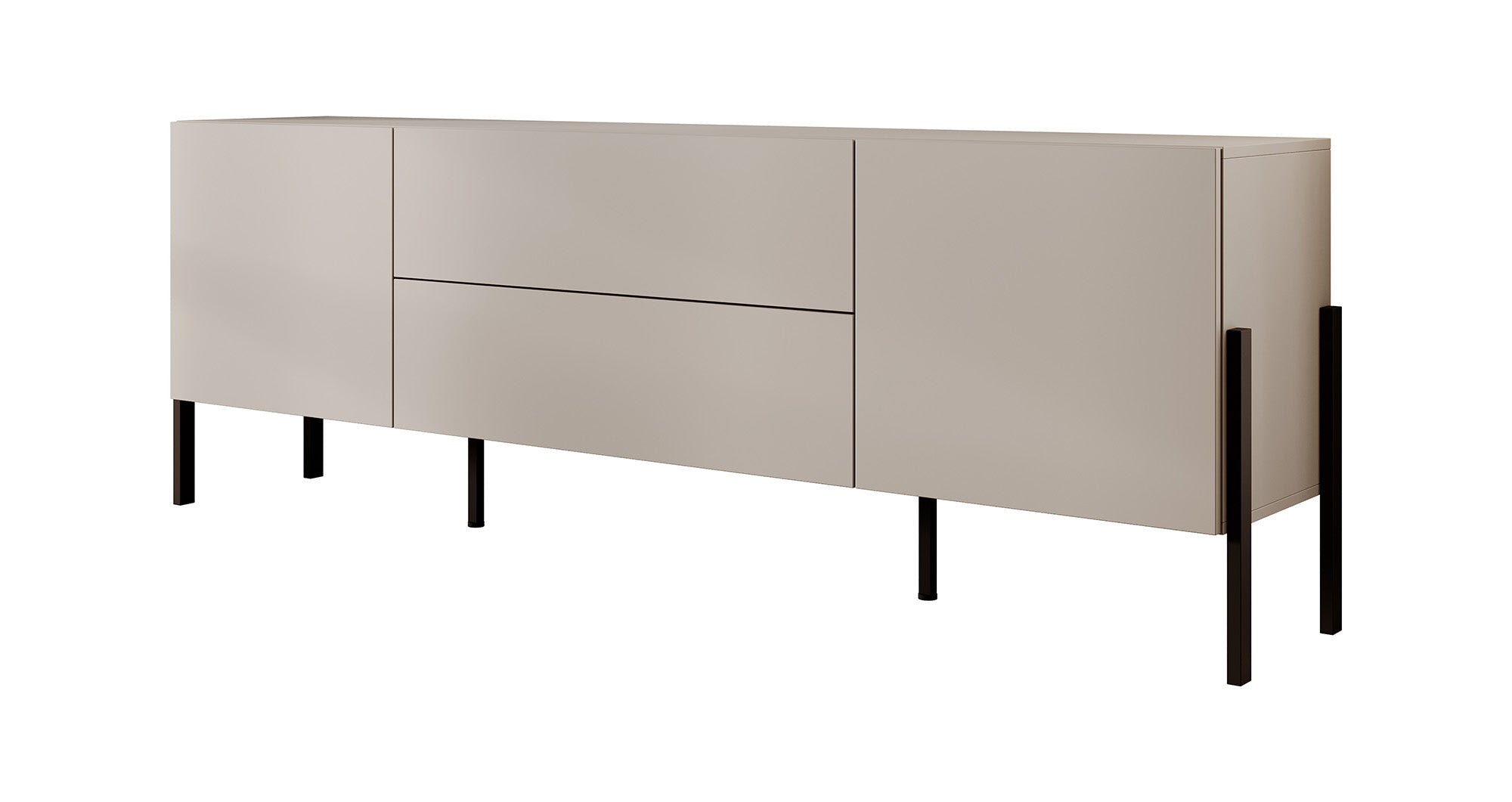 Jordy - TV-Meubel met 2 lades - Beige  - 204 cm