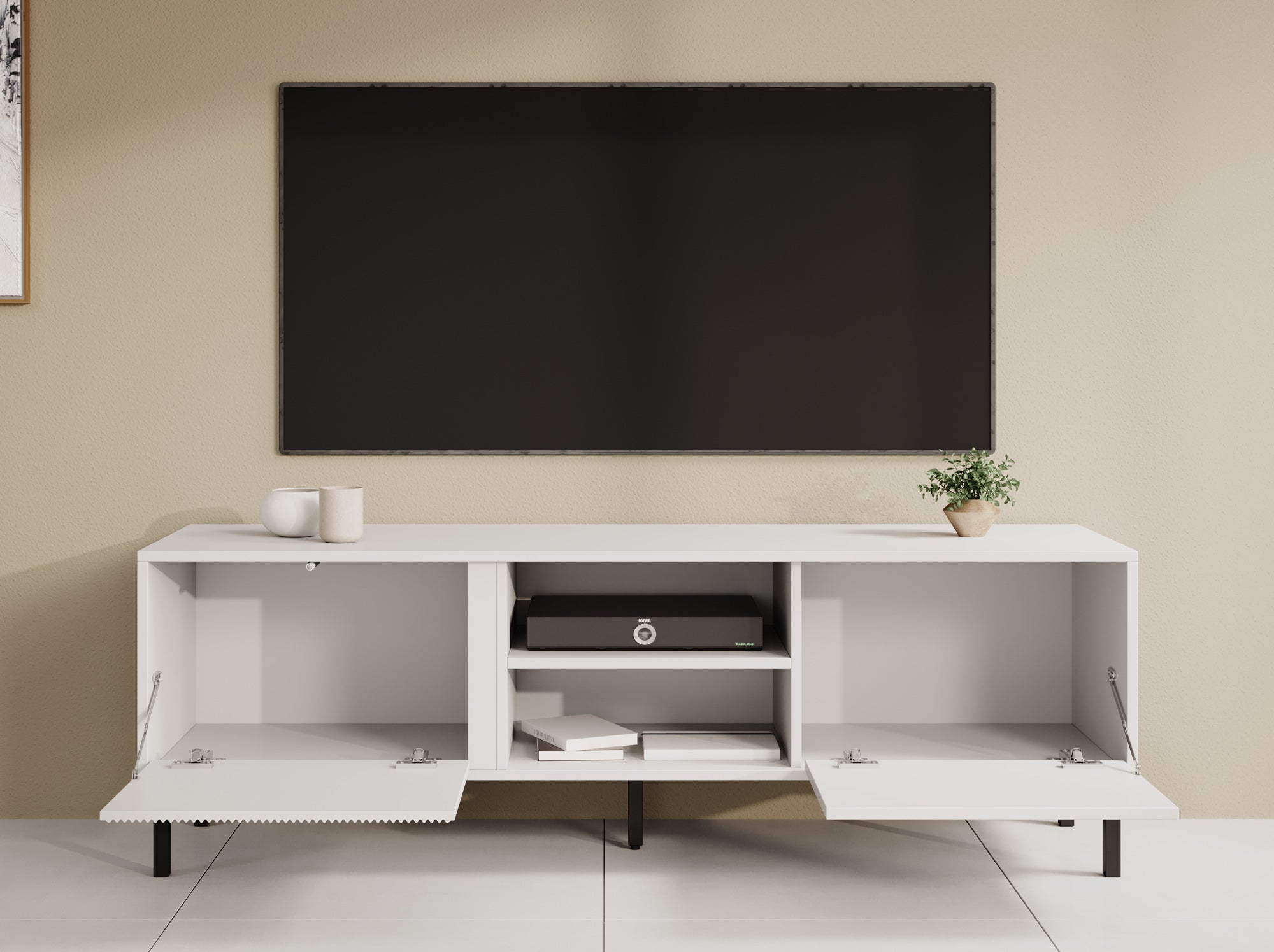 Margareth - TV-Meubel - Wit  - 150 cm