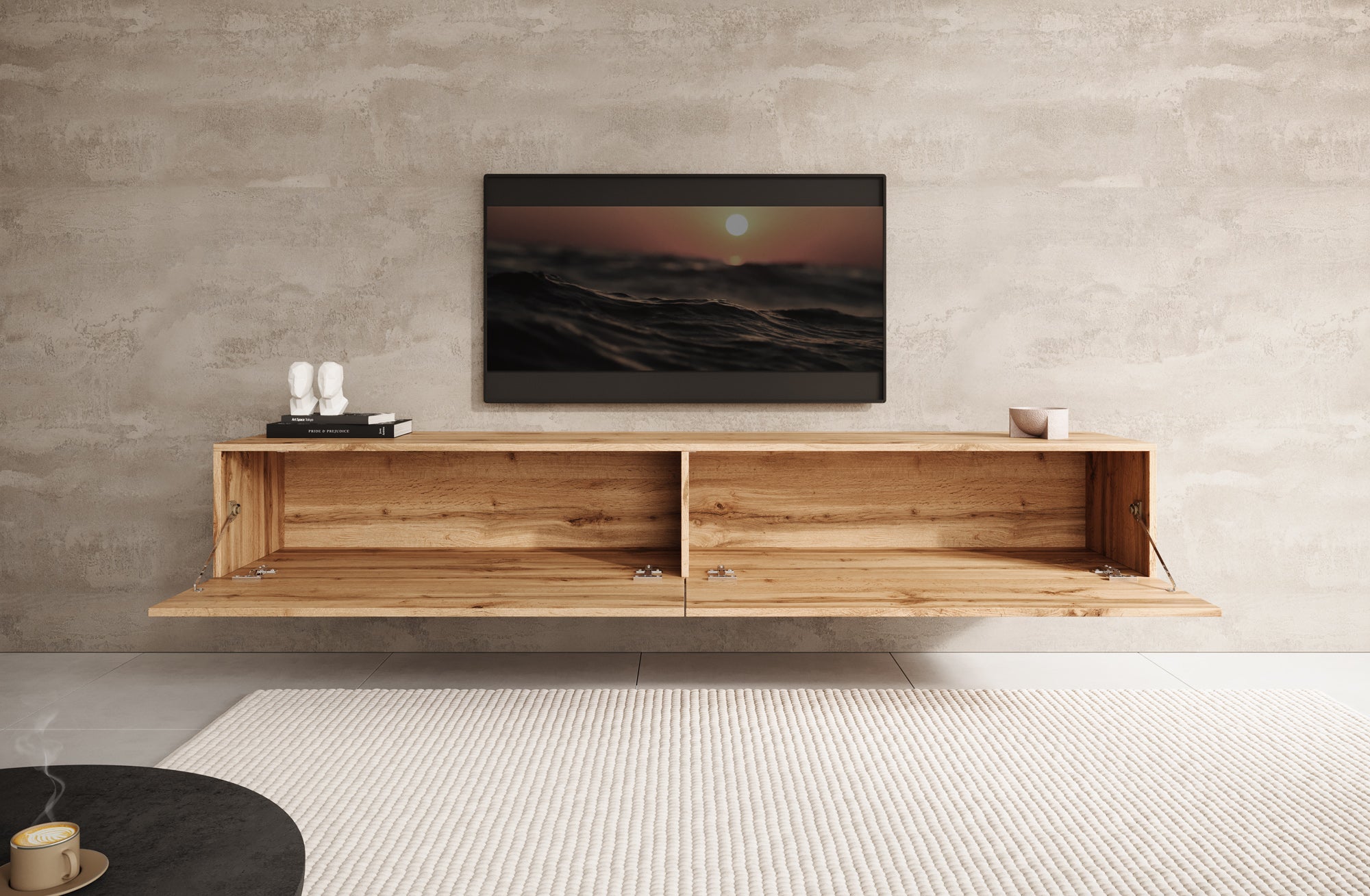 Palm - TV-Meubel - Eiken - 200 cm