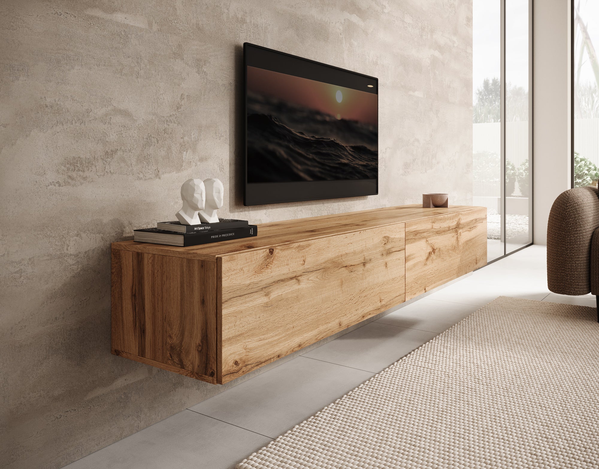 Palm - TV-Meubel - Eiken - 200 cm