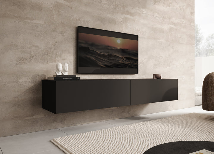 Palm - TV-Meubel - Mat zwart - 180 cm