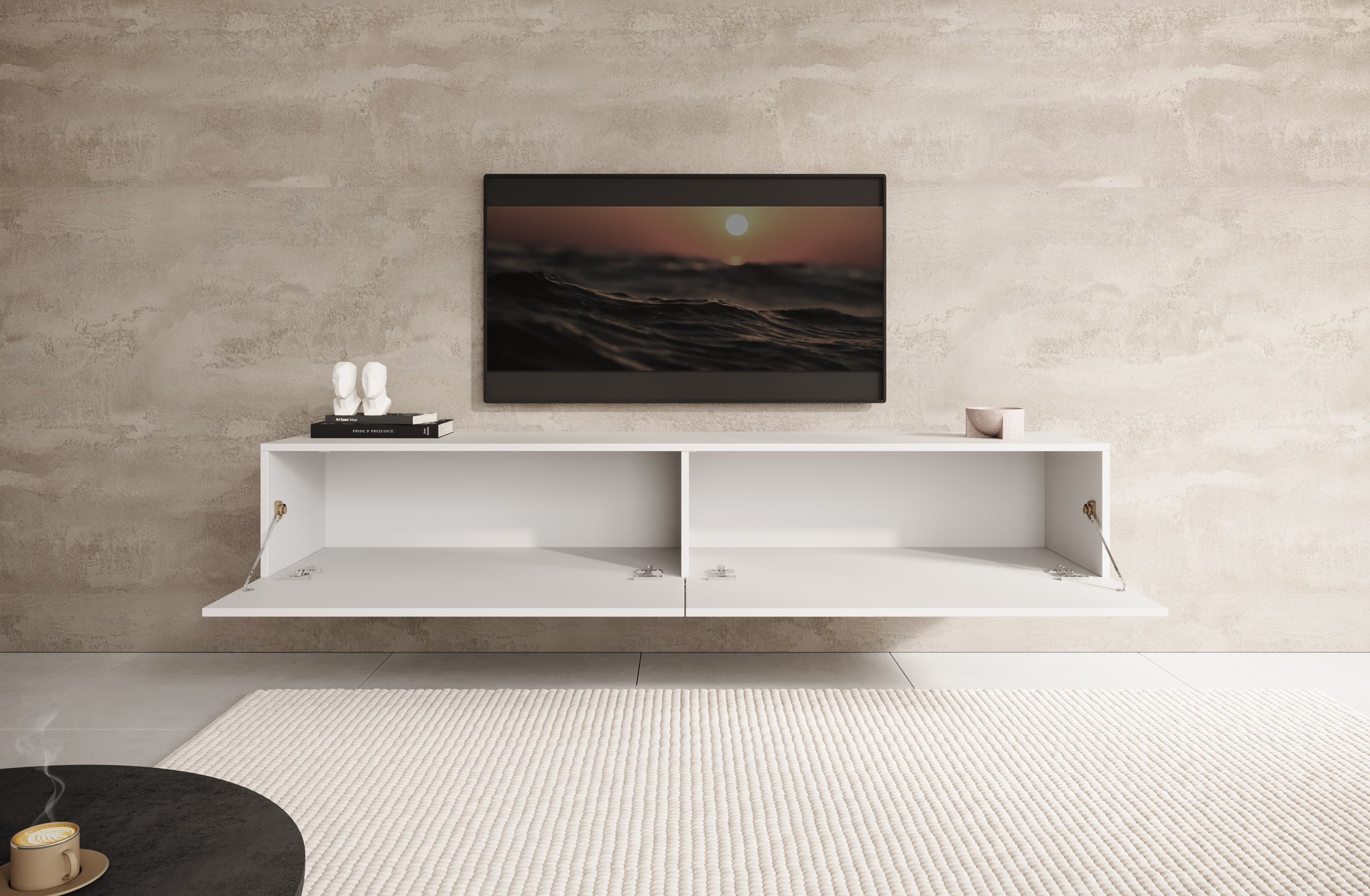 Palm - TV-Meubel - Wit - 180 cm