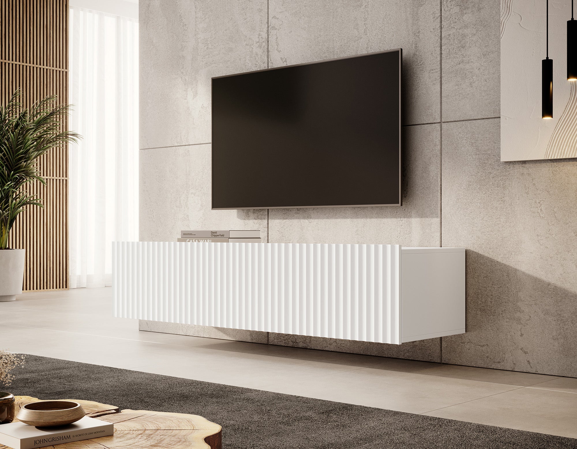 Pepinos - TV-Meubel - Wit - 150 cm