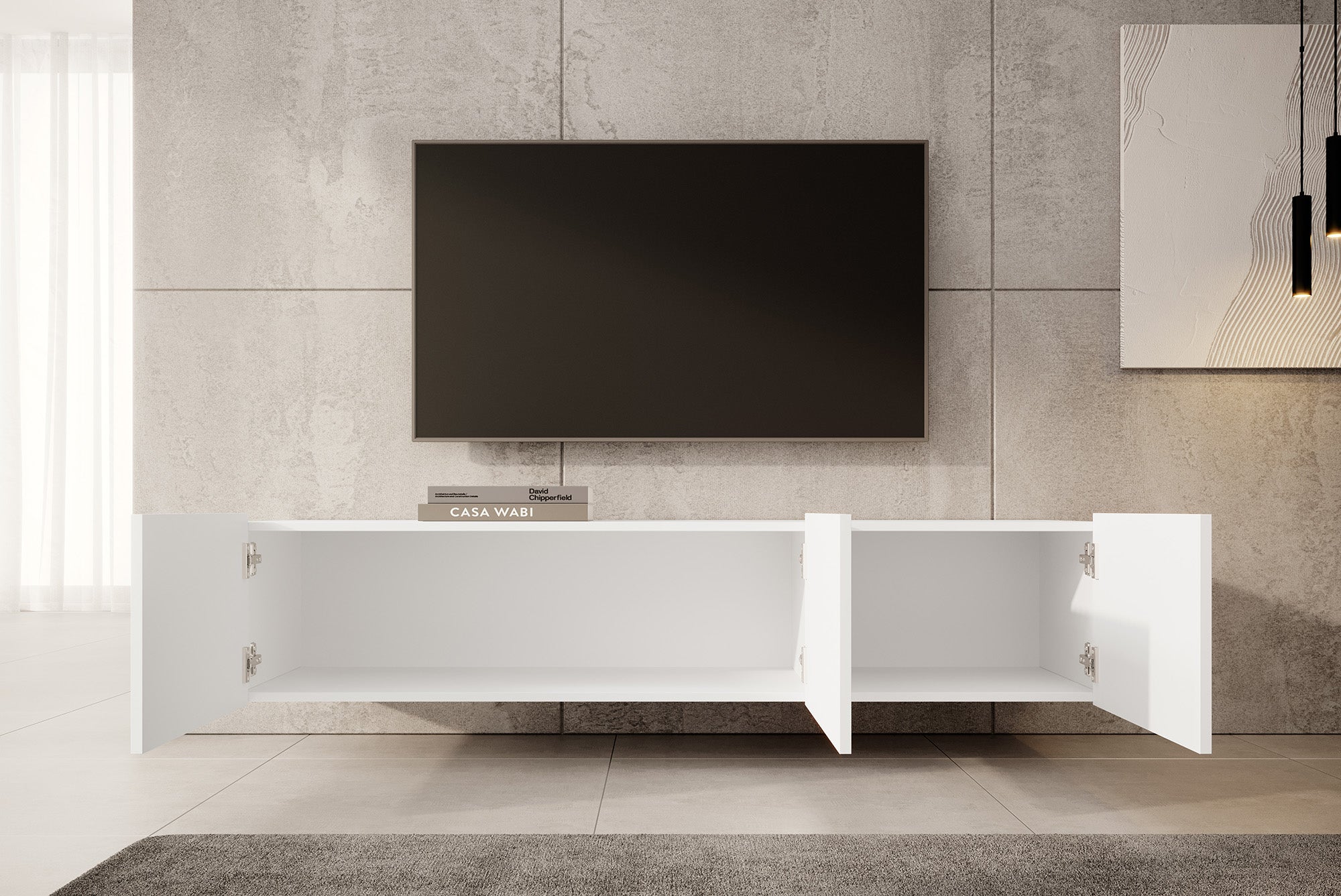 Pepinos - TV-Meubel - Wit - 150 cm