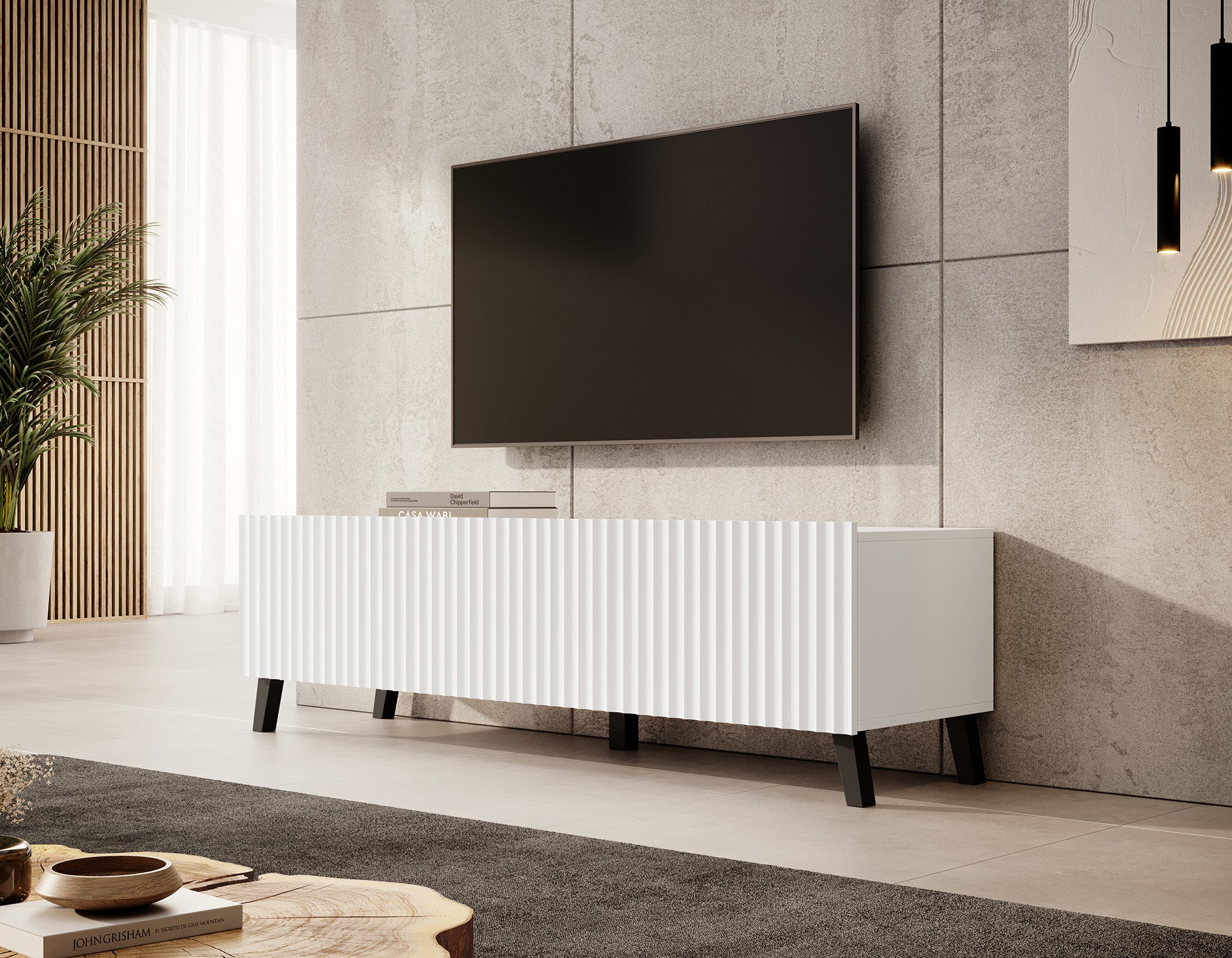 Pepinos 2 - TV-Meubel - Wit - 150 cm