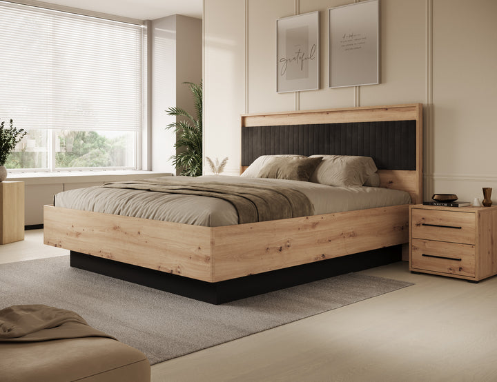 Adyson 2 - Tweepersoonsbed - Eiken - 180x200 cm