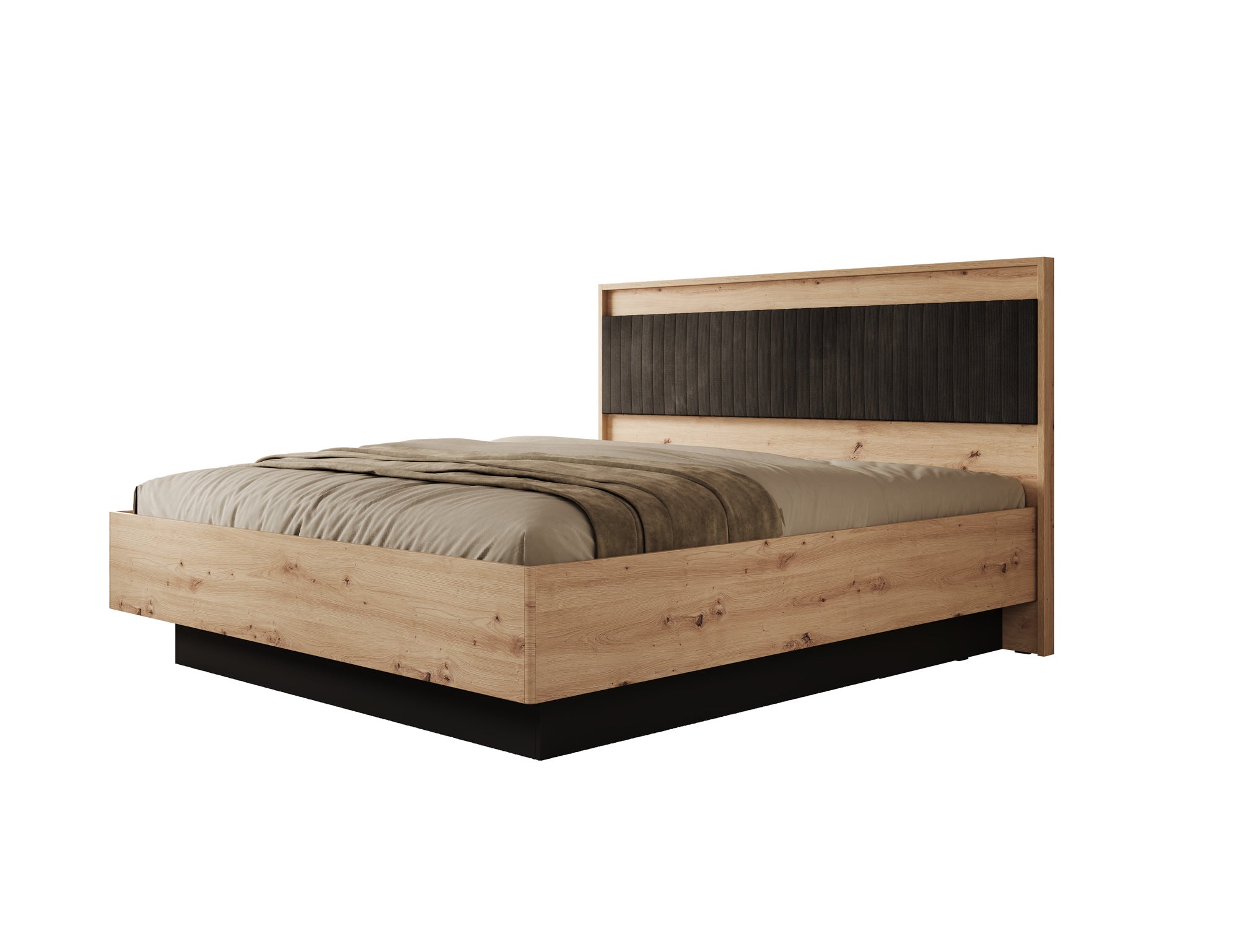 Adyson 2 - Tweepersoonsbed - Eiken - 180x200 cm