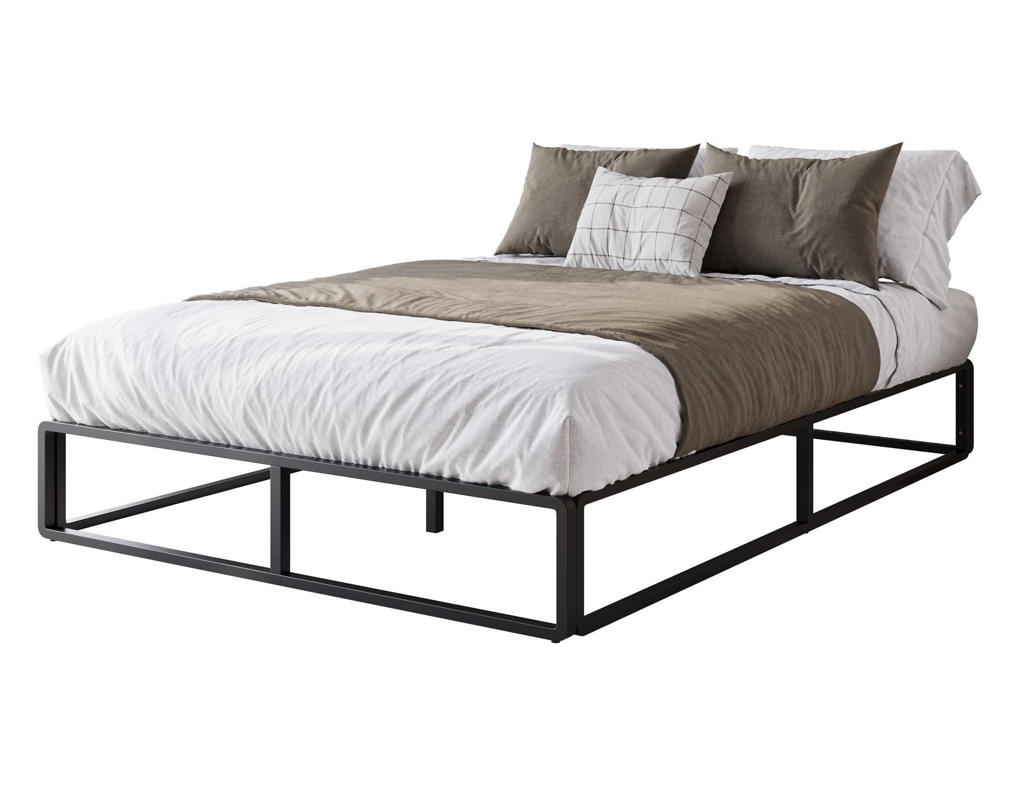 Andrea - Tweepersoonsbed - Metaal zwart - 140x200 cm