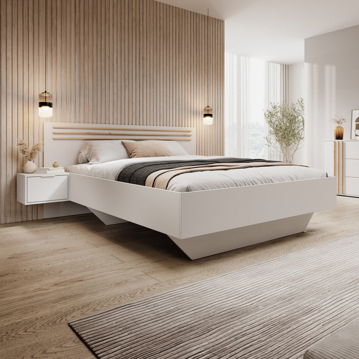 Franklin - Tweepersoonsbed - Wit - 160x200 cm