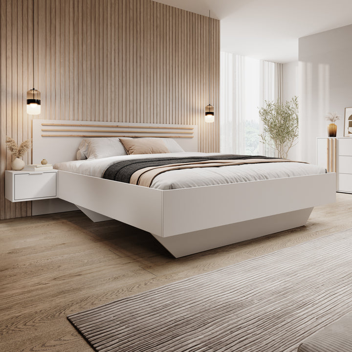 Franklin - Tweepersoonsbed - Wit - 180x200 cm