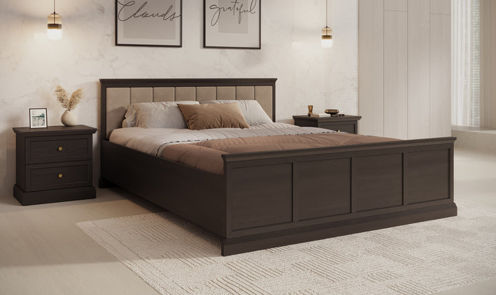 Leroy - Tweepersoonsbed - Zwart - 160x200 cm