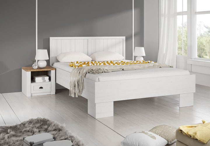 Parello - Tweepersoonsbed - Wit - 160x200 cm