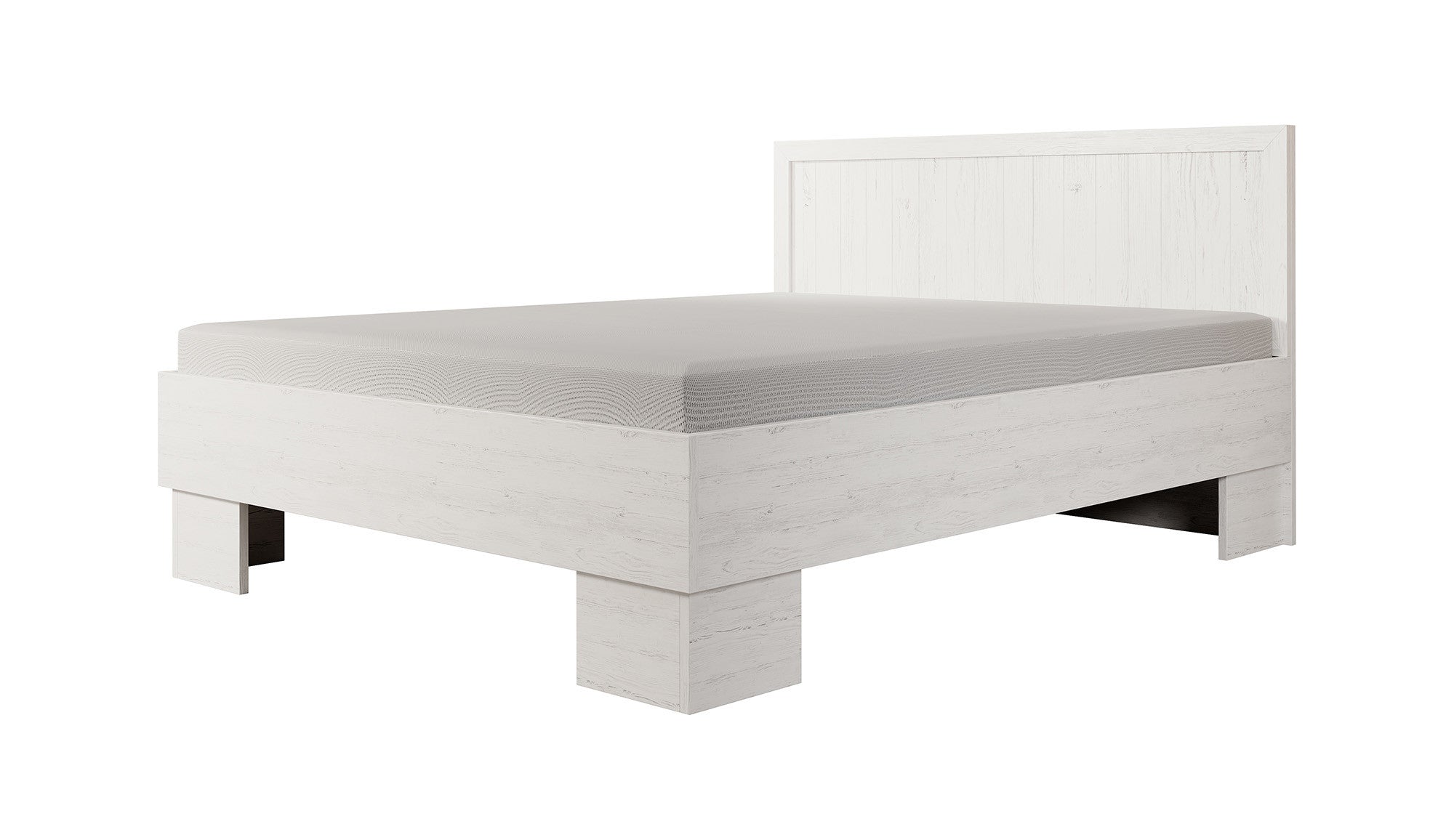 Parello - Tweepersoonsbed - Wit - 160x200 cm
