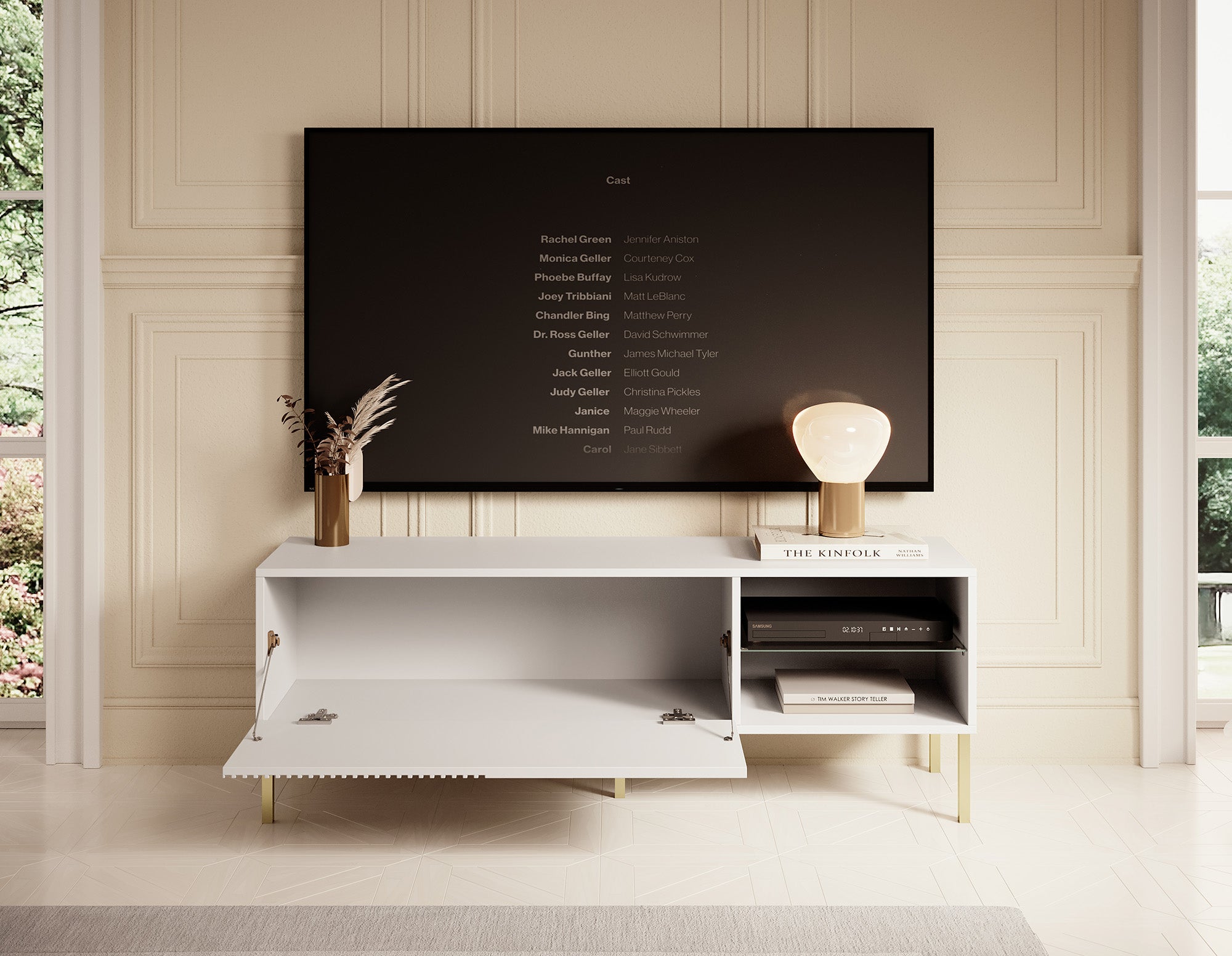 Vermont - TV-Meubel - Wit  - 135 cm