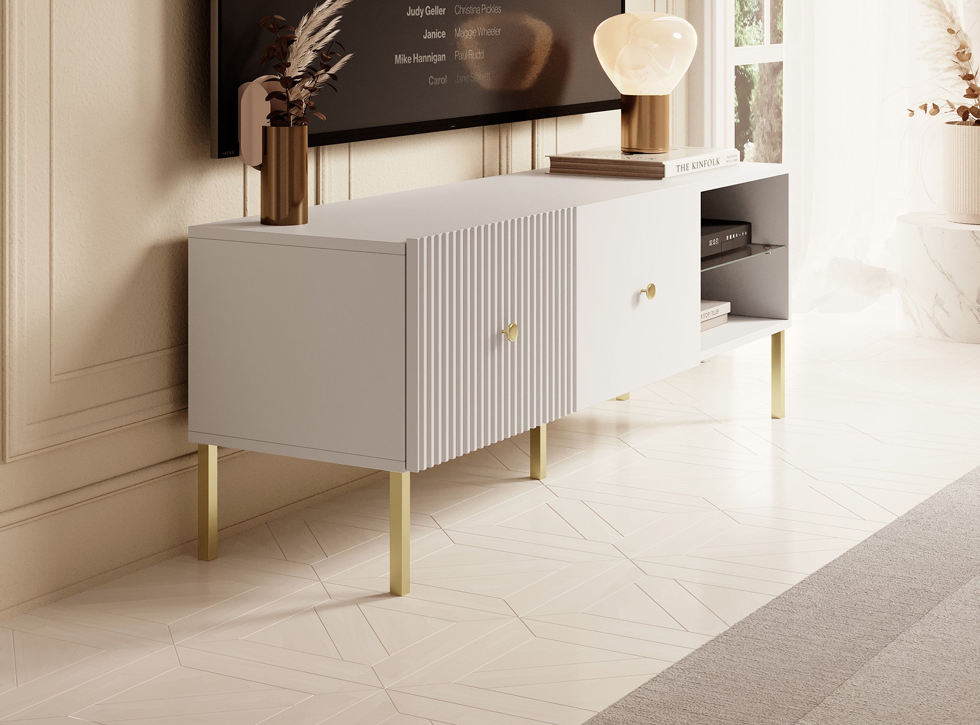 Vermont - TV-Meubel - Wit  - 135 cm