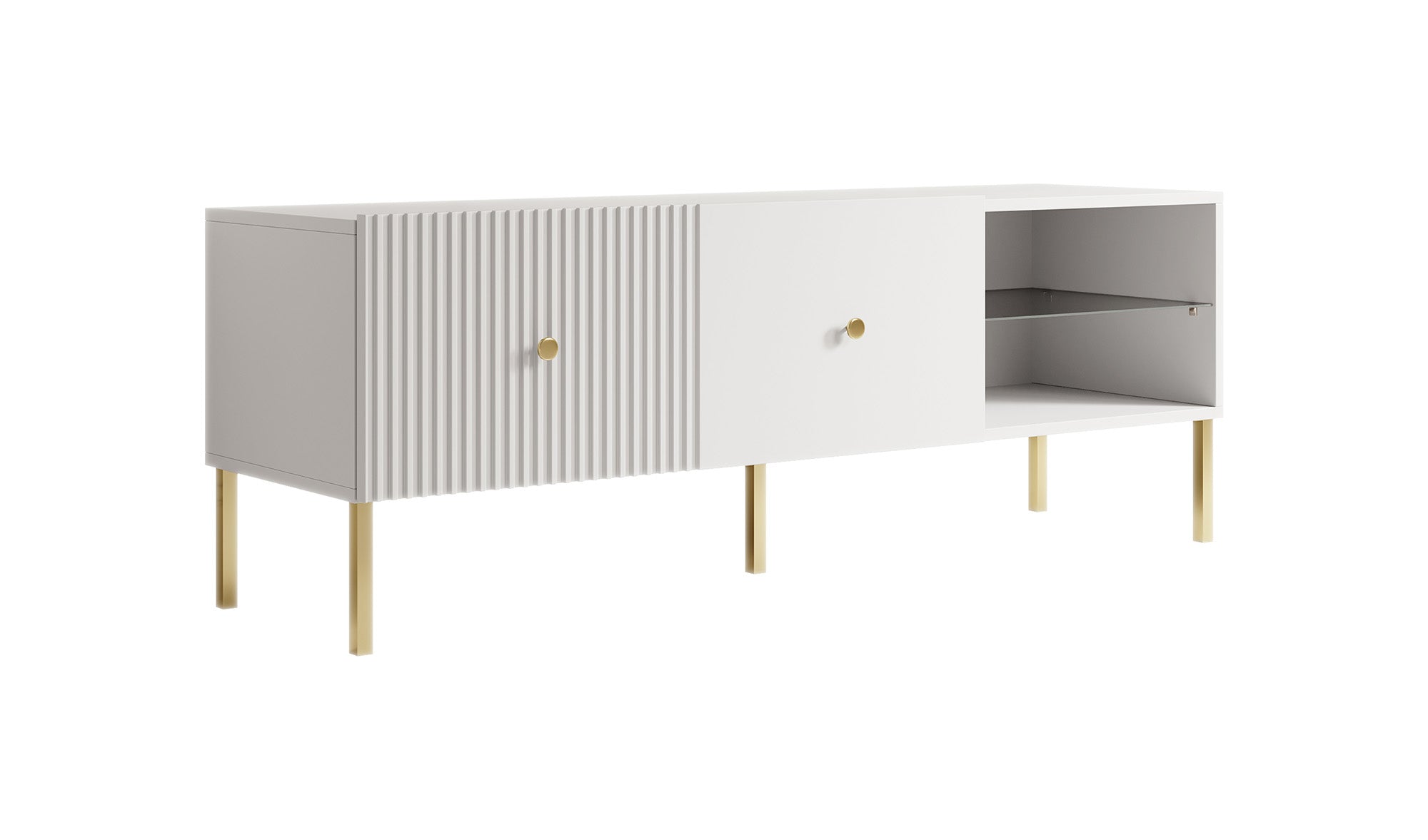 Vermont - TV-Meubel - Wit  - 135 cm