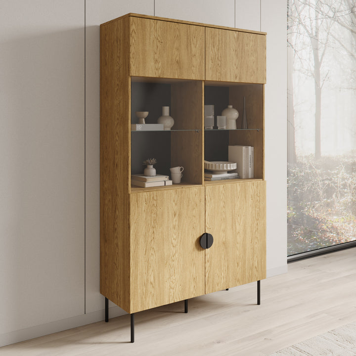 Monor - Vitrinekast - Eiken