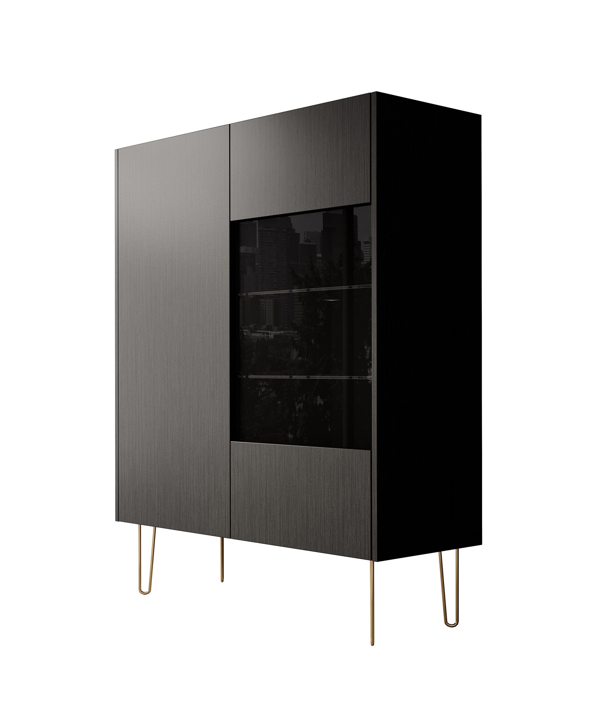 Hacienda - Kast - Zwart - 97x37x122 cm