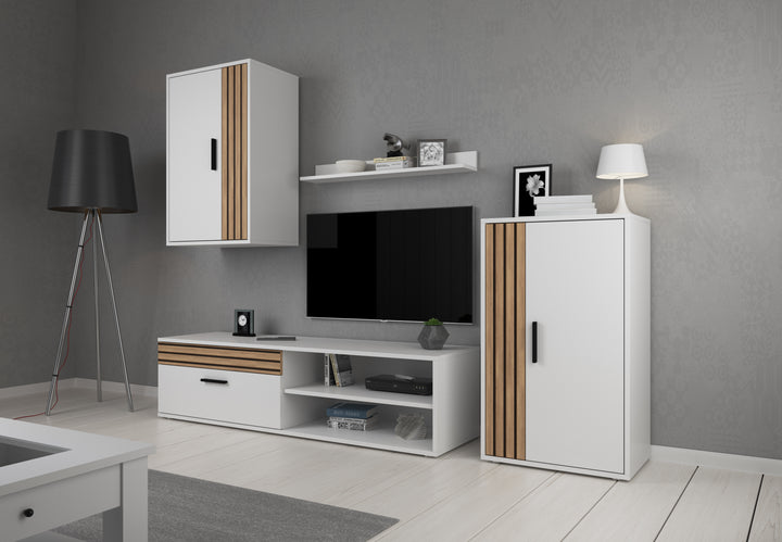Bellini - Wandmeubel - Wit - 140x35x39 cm
