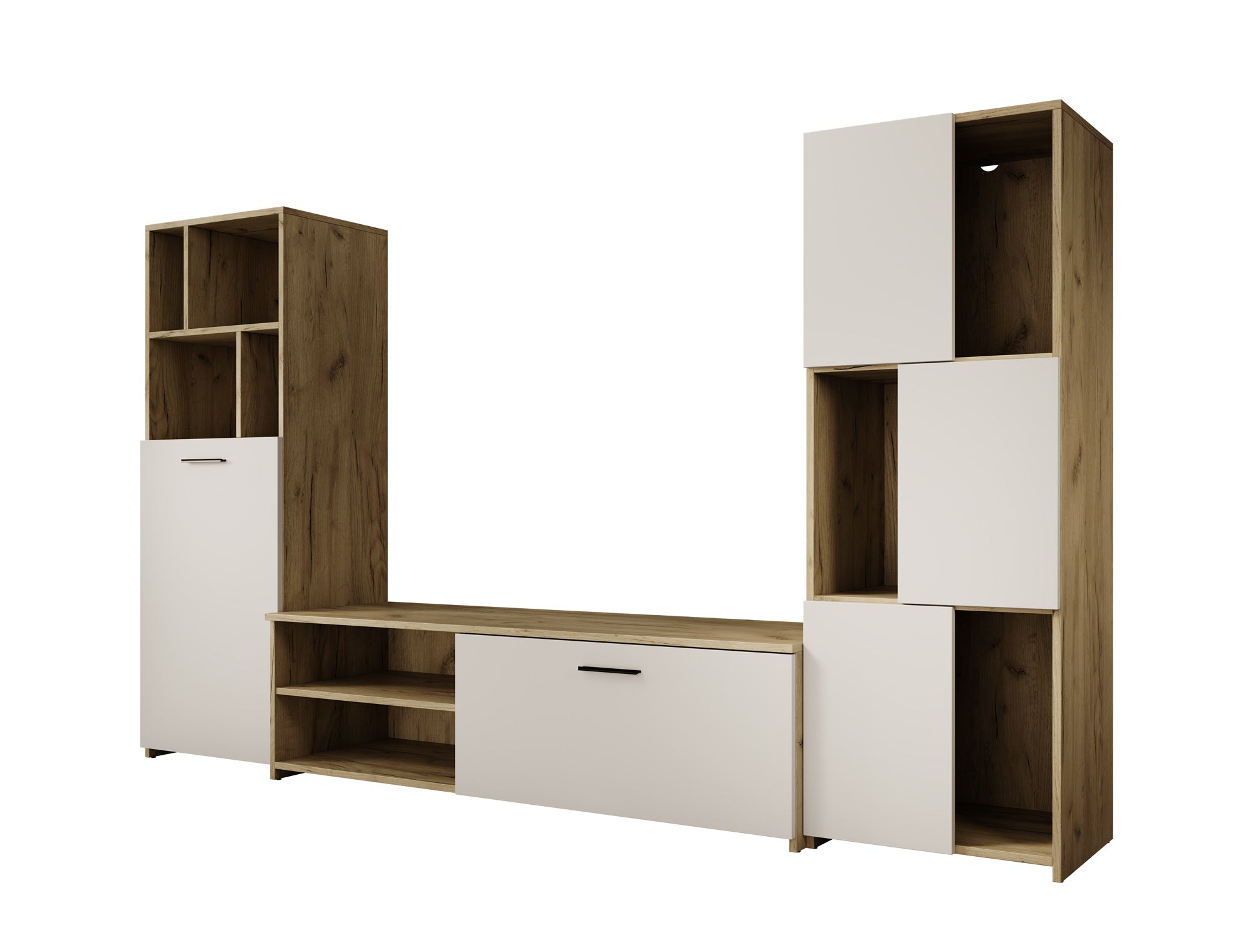 Jakarta - Wandmeubel - Wit - 240x35x137 cm