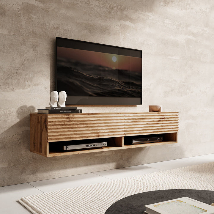 Asino - TV-Meubel  - Wave eiken  - 140 cm
