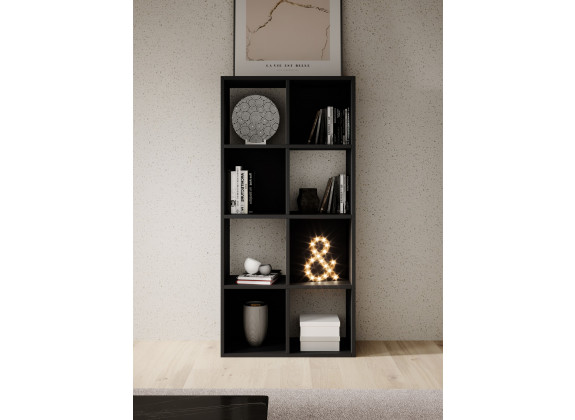 Boekenkast Cajsa 3 - Zwart - 60 cm - ACTIE
