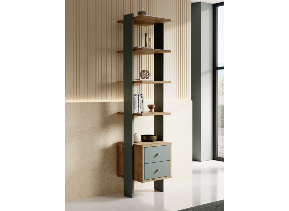 Boekenkast Wally - Groen - 44 cm - ACTIE