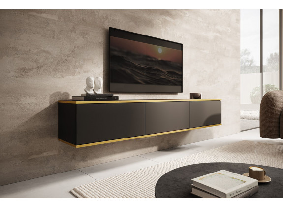 TV-Meubel Orleans - Zwart - 175 cm - ACTIE