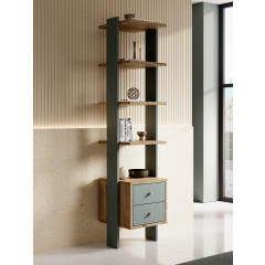 Boekenkast Wally - Groen - 44 cm - ACTIE
