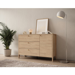 Dressoir Cody - Eiken - 136 cm