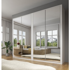 Kledingkast Malibu - Wit - 226 cm