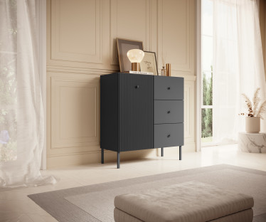 Dressoir Vermont - Antraciet - 90 cm