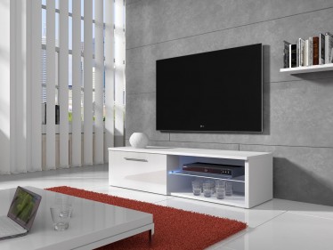 TV-meubel Bash LED - Wit - 120 cm - ACTIE