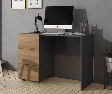 Bureau Calgary - Eiken - Grijs - ACTIE