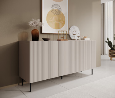 Dressoir Alex - Beige - 156 cm
