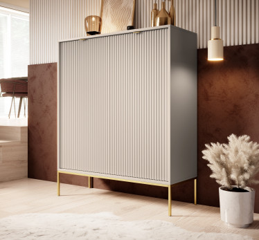 Dressoir Navil 2 - Beige - 104 cm - Hoog