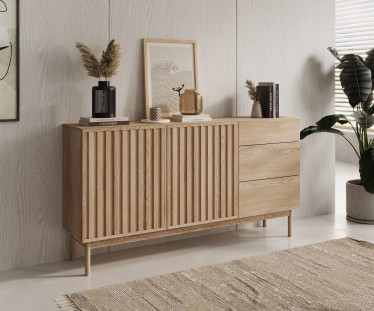Dressoir Storm - Eiken - 159 cm