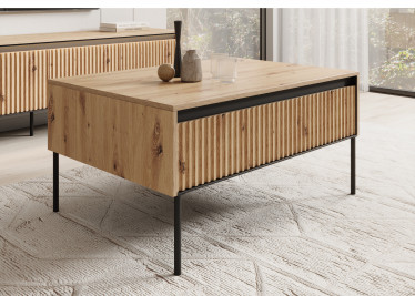 Salontafel Timoteo - Eiken - 100 cm - ACTIE