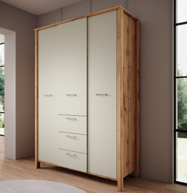 Kledingkast Isaac - Beige - 138 cm