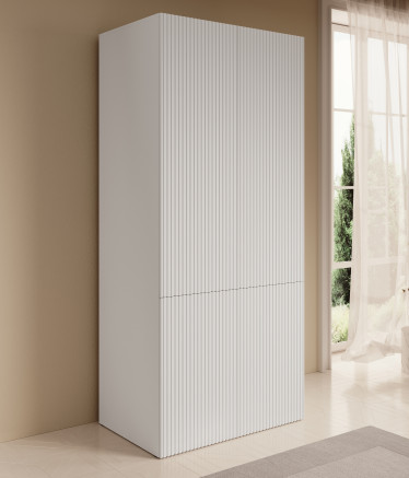 Kledingkast Palamos - Wit - 90 cm - ACTIE
