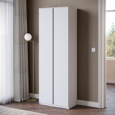 Kledingkast Santiago - Wit - 69 cm