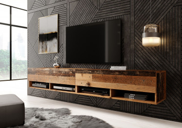 TV-Meubel Asino - Old wood - 200 cm - ACTIE